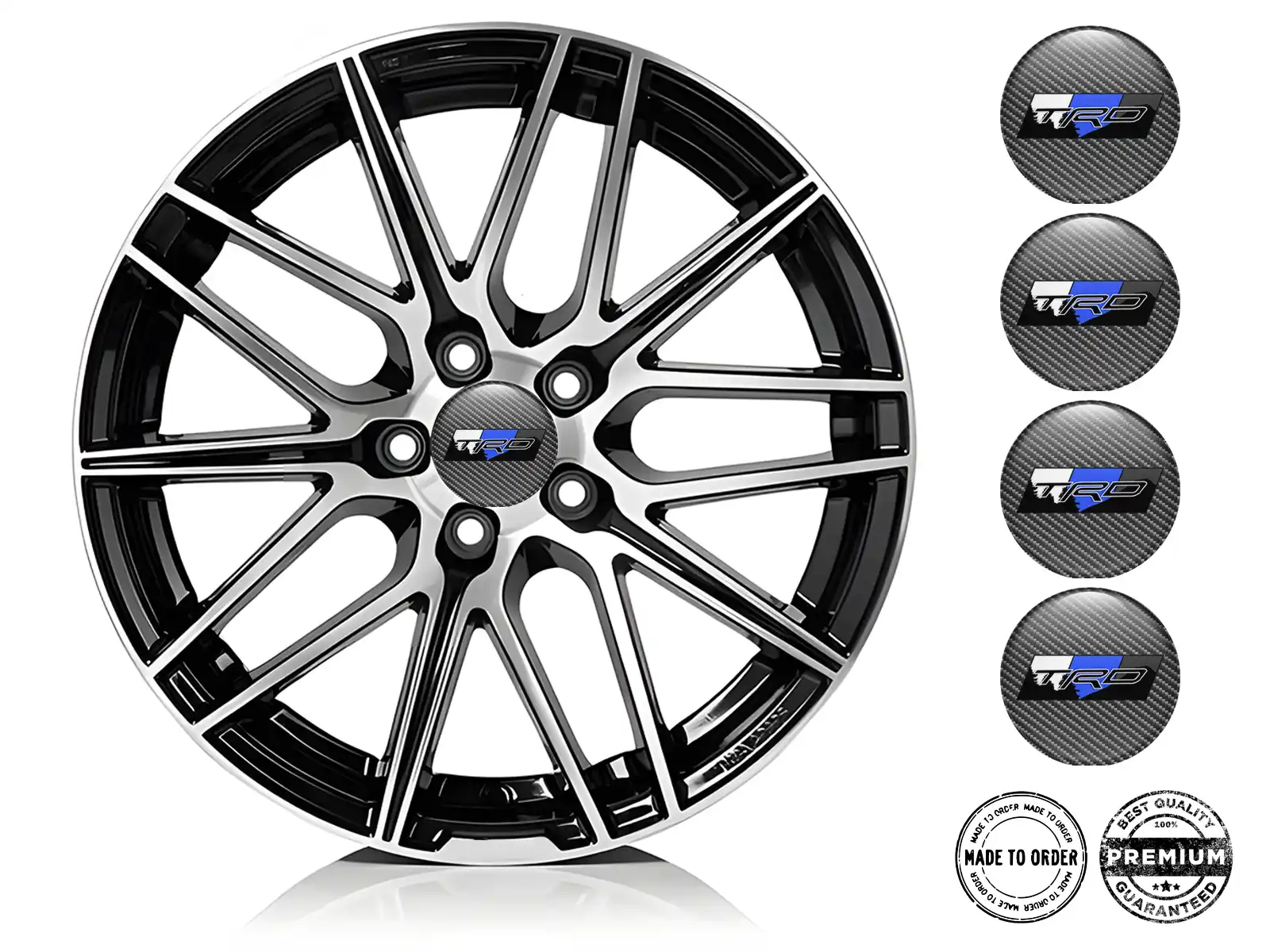 Toyota TRD Pegatinas de Rueda Premium Núcleo Momentum Stellar